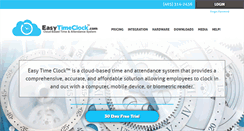 Desktop Screenshot of easytimeclock.com